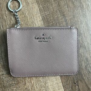 Kate Spade Rose Gold Card Holder with Keychain